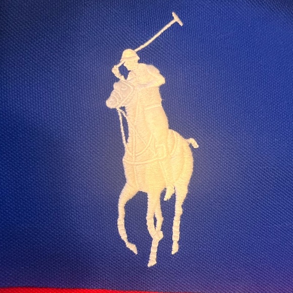 Polo Ralph Lauren - Men’s XL - Colour Block - Polo Shirt -Red, Blue, Black -NWOT - Picture 9 of 15